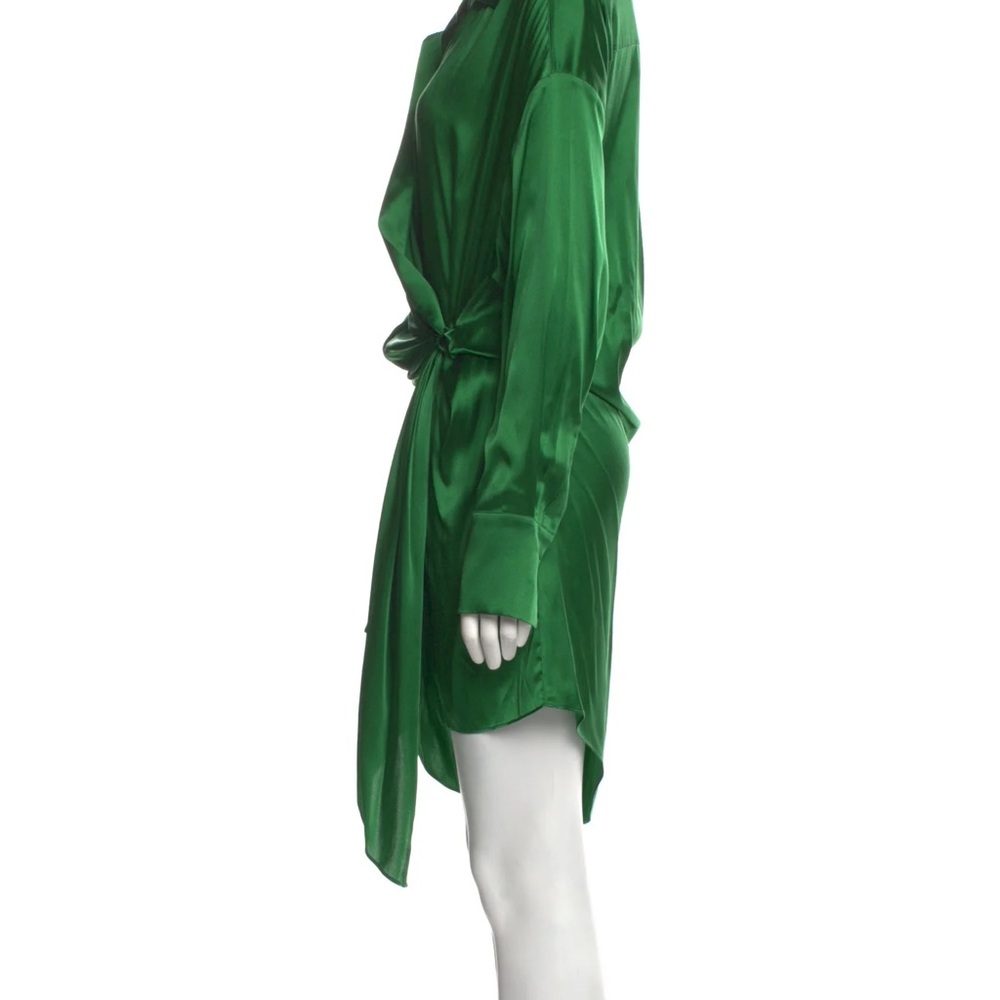 SER.O.YA Silk Midi Length Dress, deep green - Picture 6 of 16